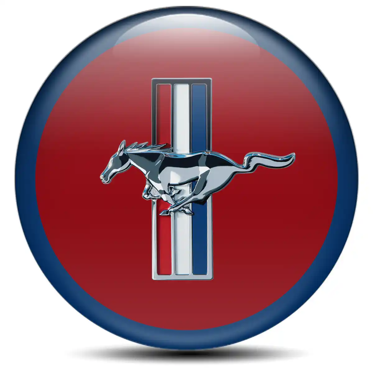 Ford Mustang Silicone Sticker Self-Adhesive Premium Edition