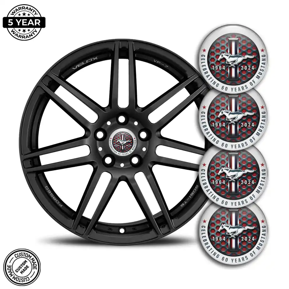 Ford Mustang Sticker Epoxy 3D Gel Premium Edition