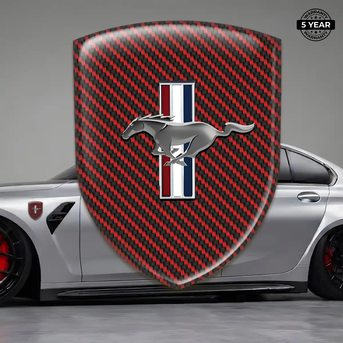 Ford Mustang Vehicle Logo Sticker Elite Finish