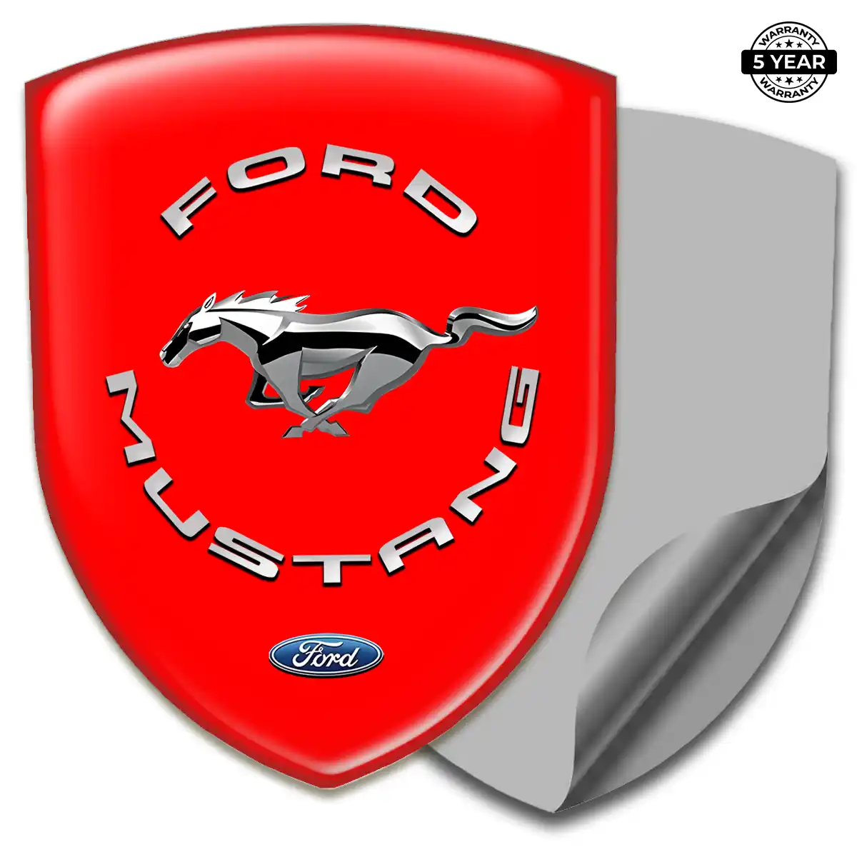 Ford Mustang Vehicle Logo Sticker Refined Design