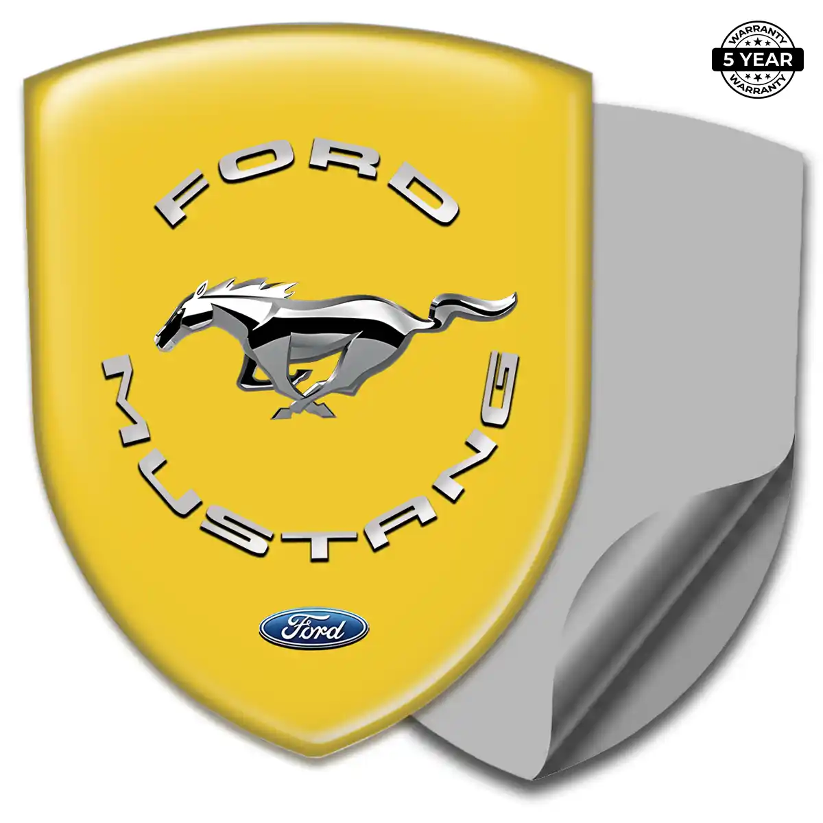 Ford Mustang Vehicle Logo Sticker Sleek Style
