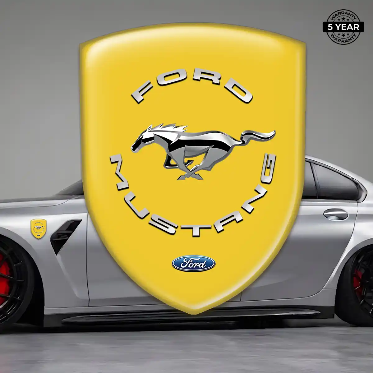 Ford Mustang Vehicle Logo Sticker Sleek Style