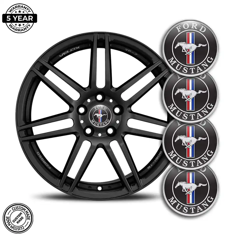 Ford Mustang Wheel Emblem Self-Adhesive Premium Quality
