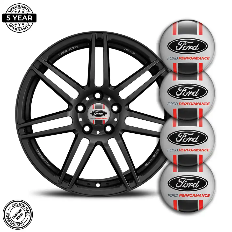 Ford Performance Emblem Wheel Center Caps Stylish Design