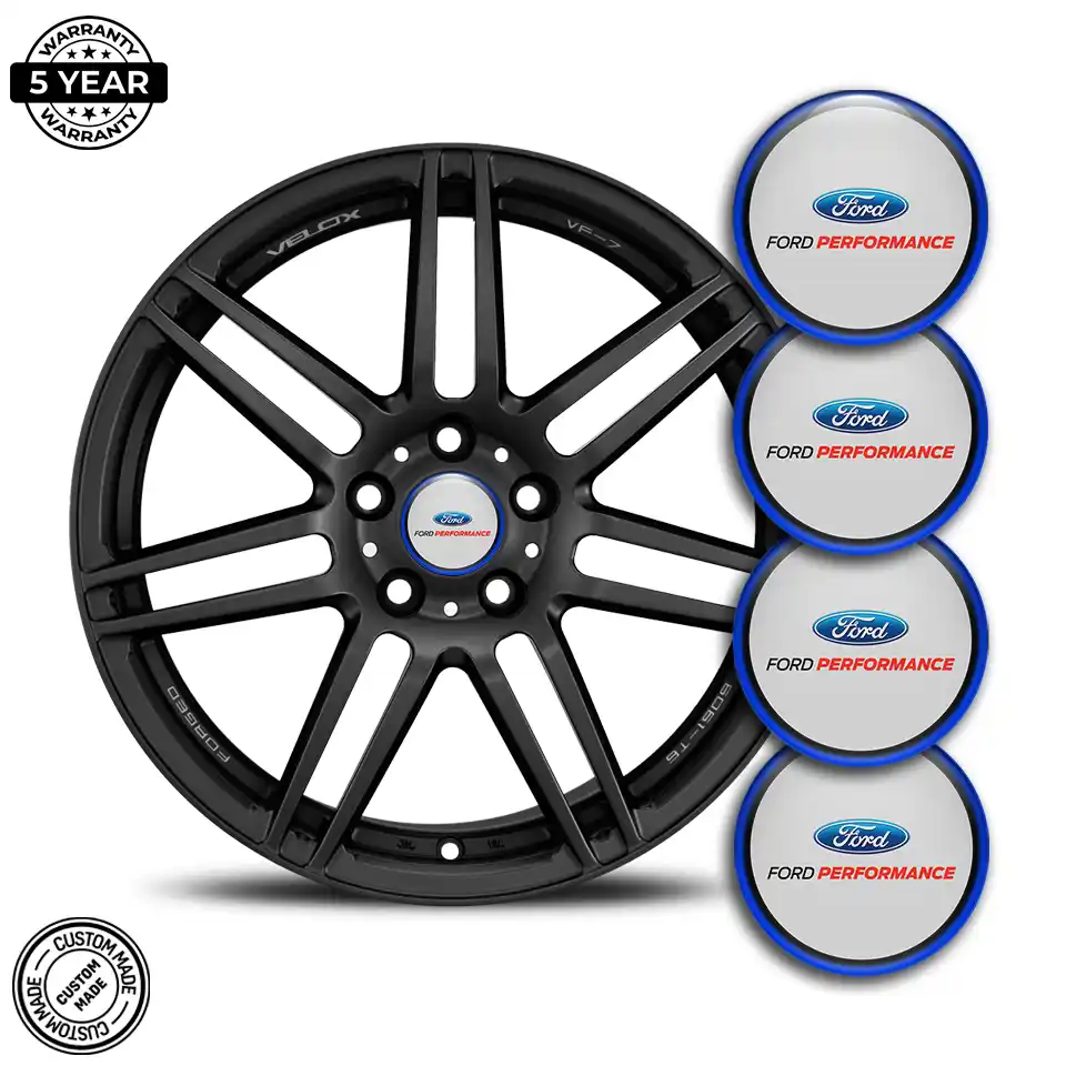 Ford Performance Wheel Emblem Self-Adhesive Stylish Design