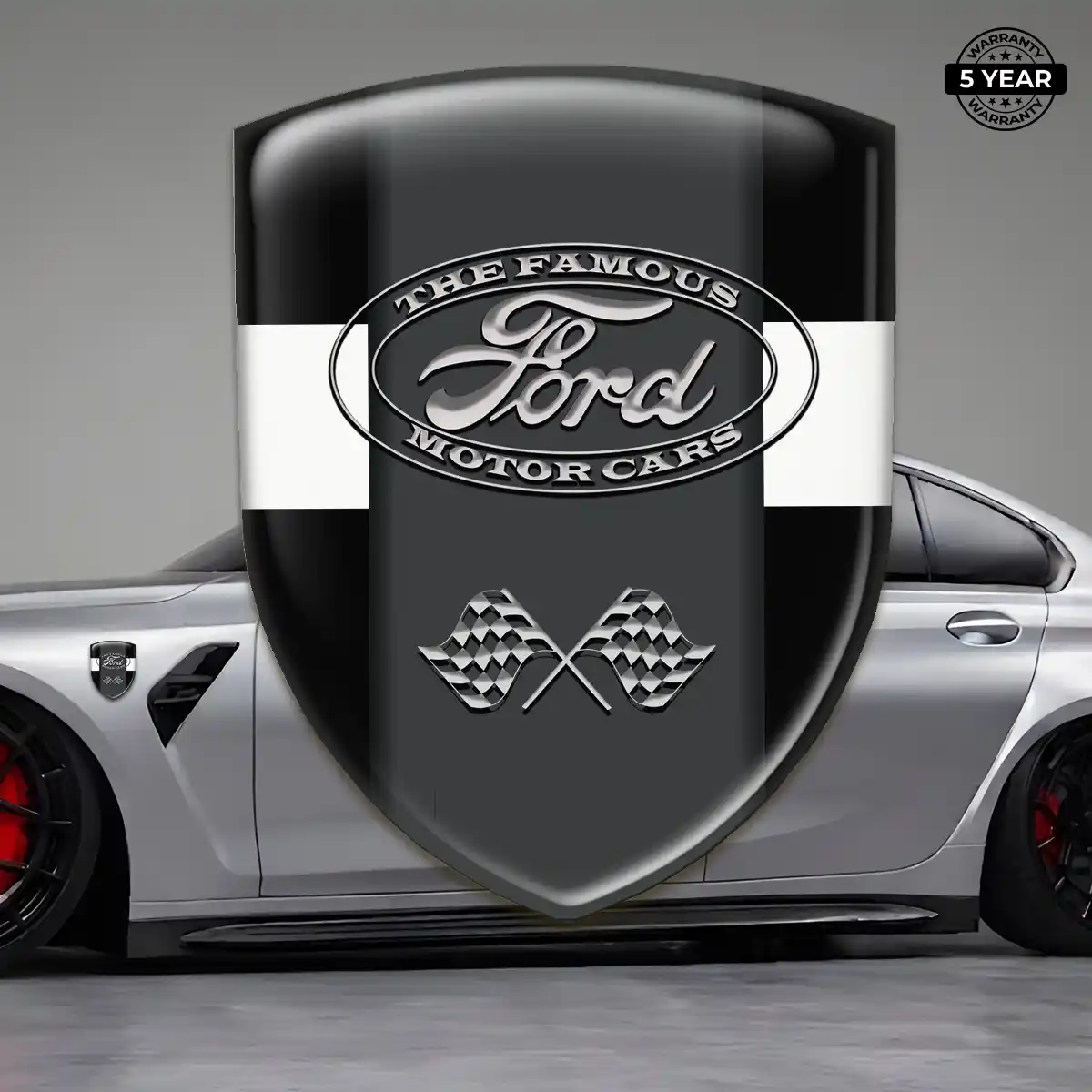 Ford Resin Emblem Sticker Refined Design