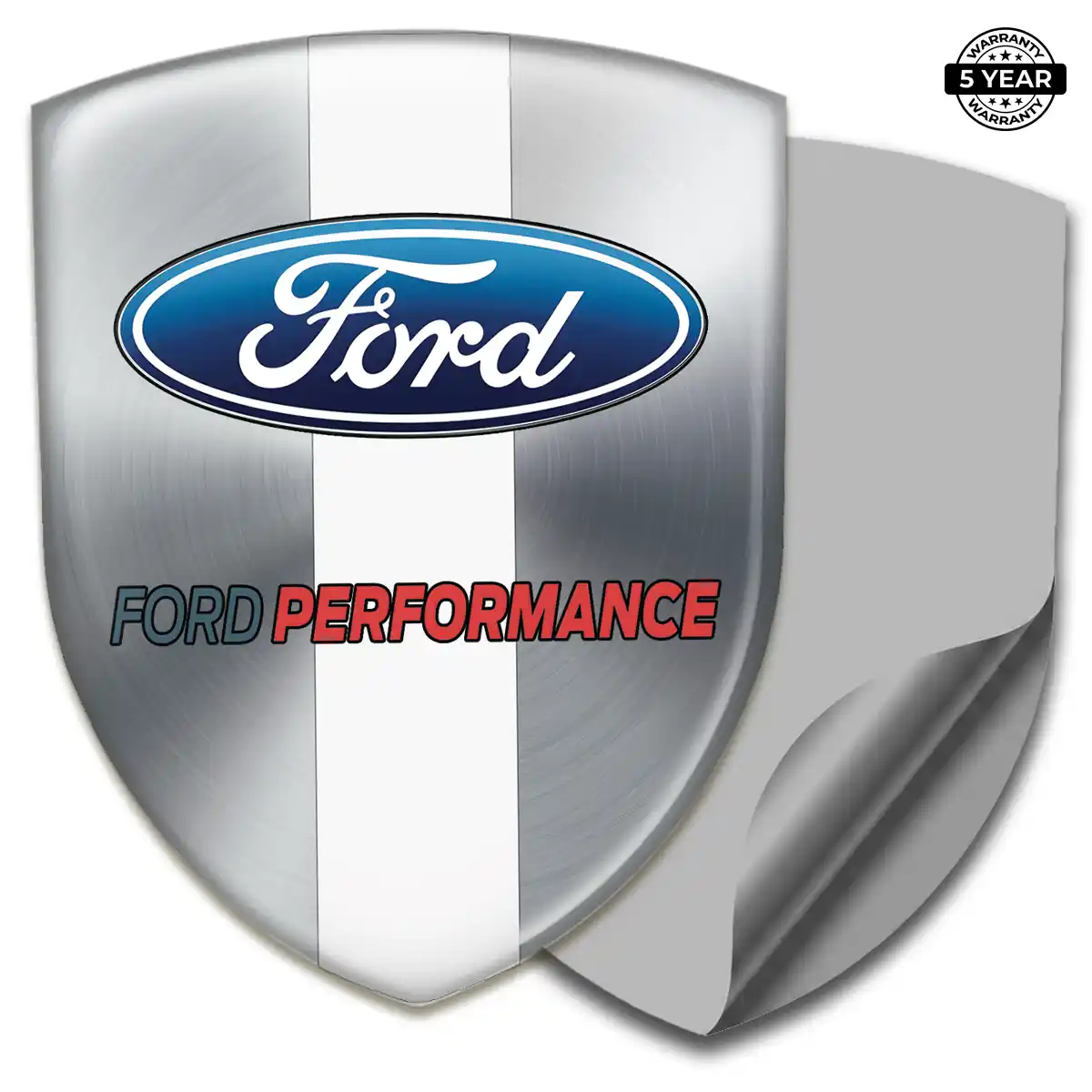 Ford Resin Emblem Sticker Sleek Style