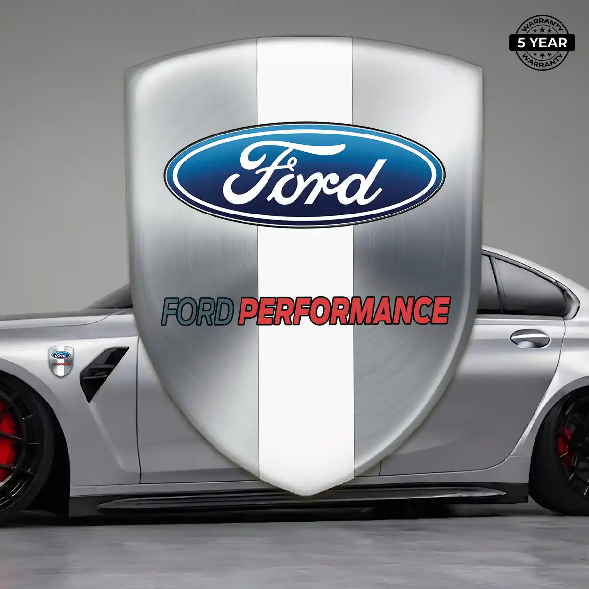 Ford Resin Emblem Sticker Sleek Style