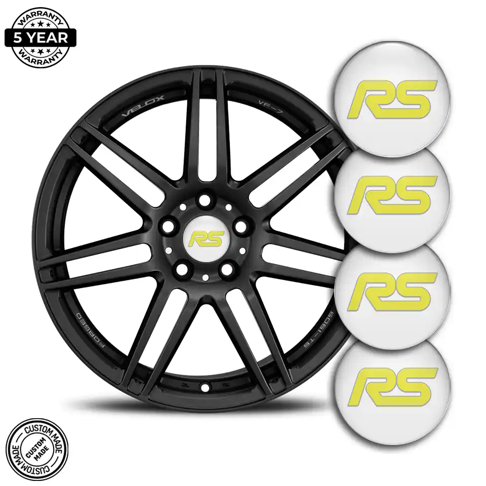 Ford RS Badge Emblems Center Cap Stylish Design