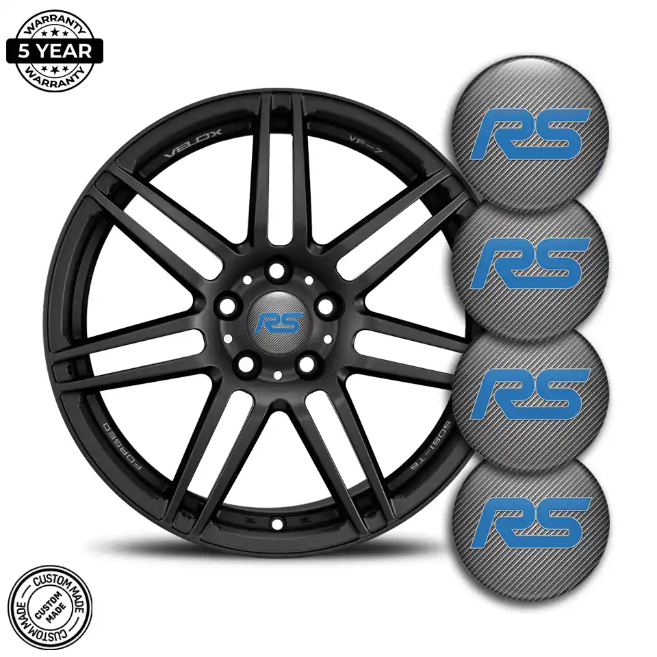 Ford RS Emblem Badge Self-Adhesive Stylish Design