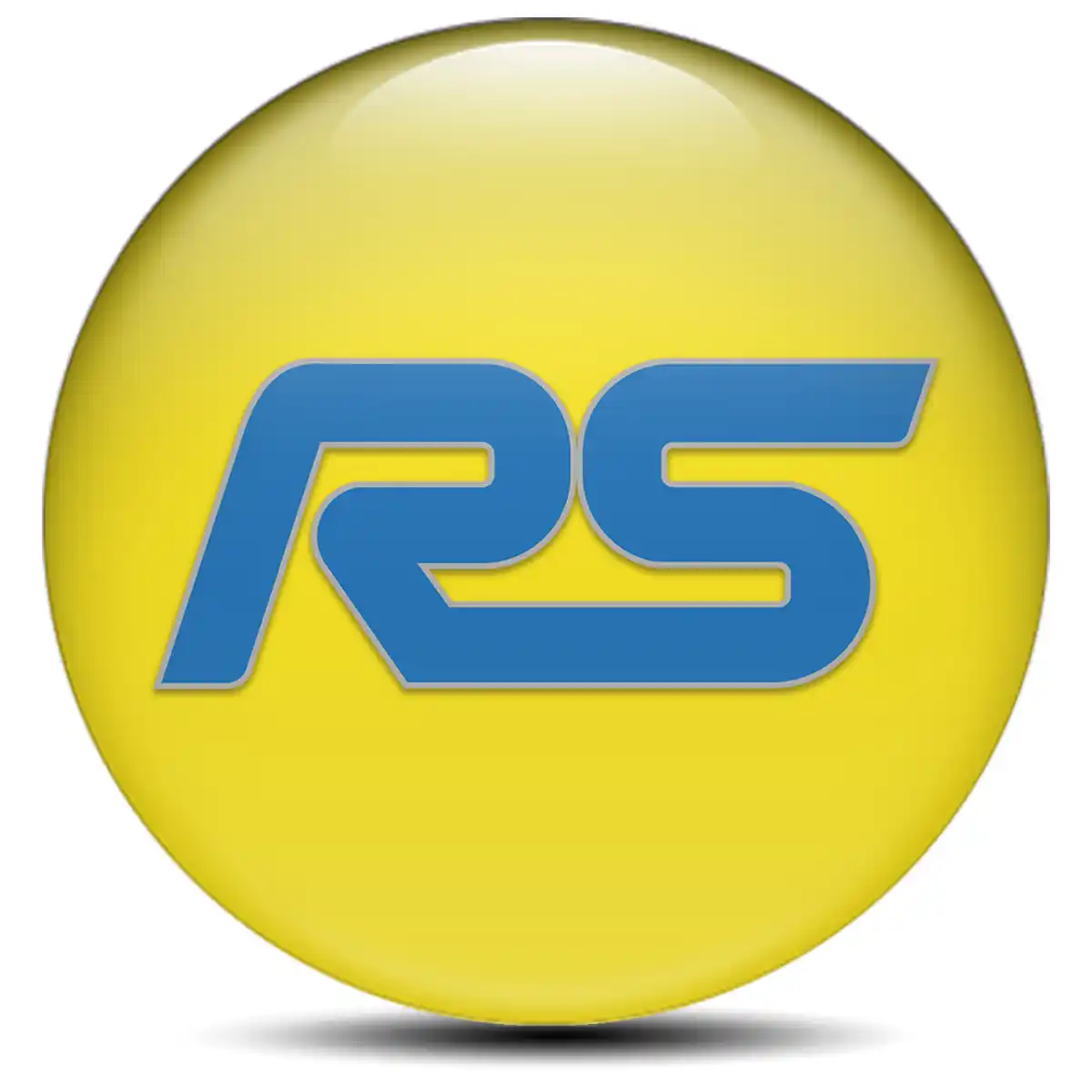 Ford RS Logo Silicone Sticker Self-Adhesive Stylish Design