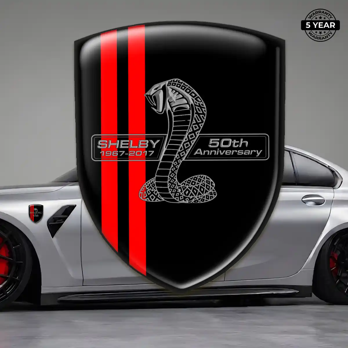 Ford Shelby 3D Badge Sticker Refined Design
