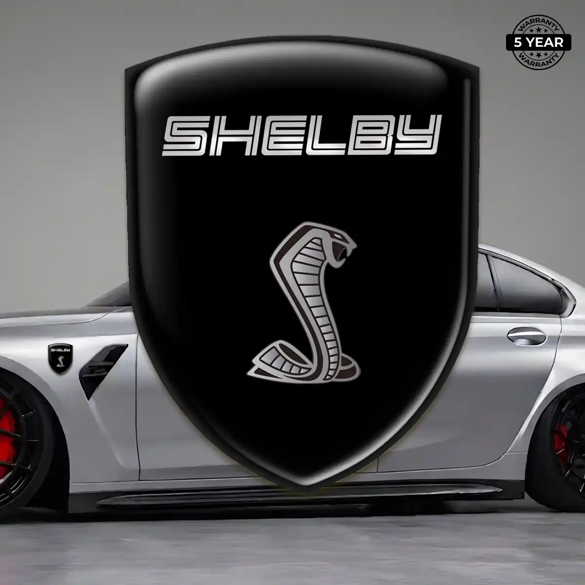 Ford Shelby 3D Domed Sticker Refined Design