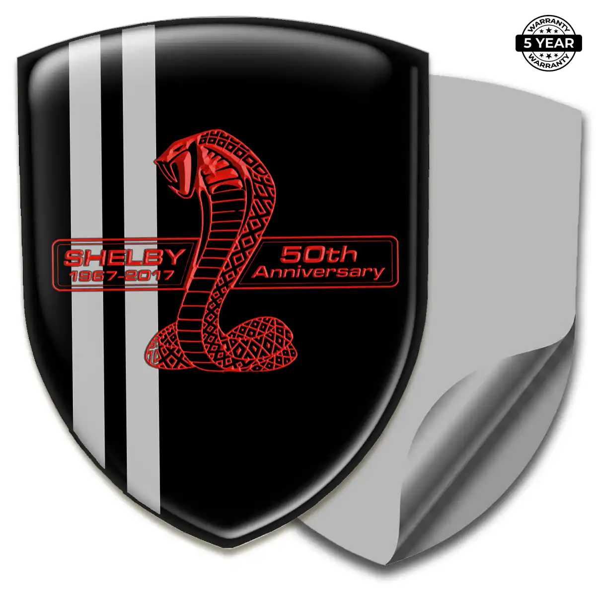 Ford Shelby 3D Gel Sticker Refined Design