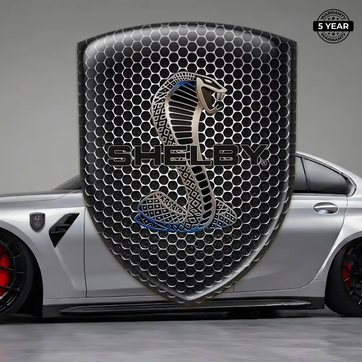 Ford Shelby 3D Logo Sticker Refined Design