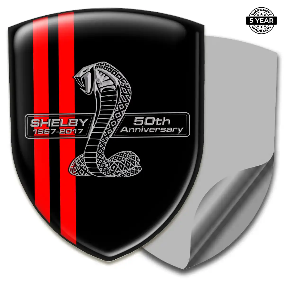 Ford Shelby Automotive Emblem Sticker Refined Design