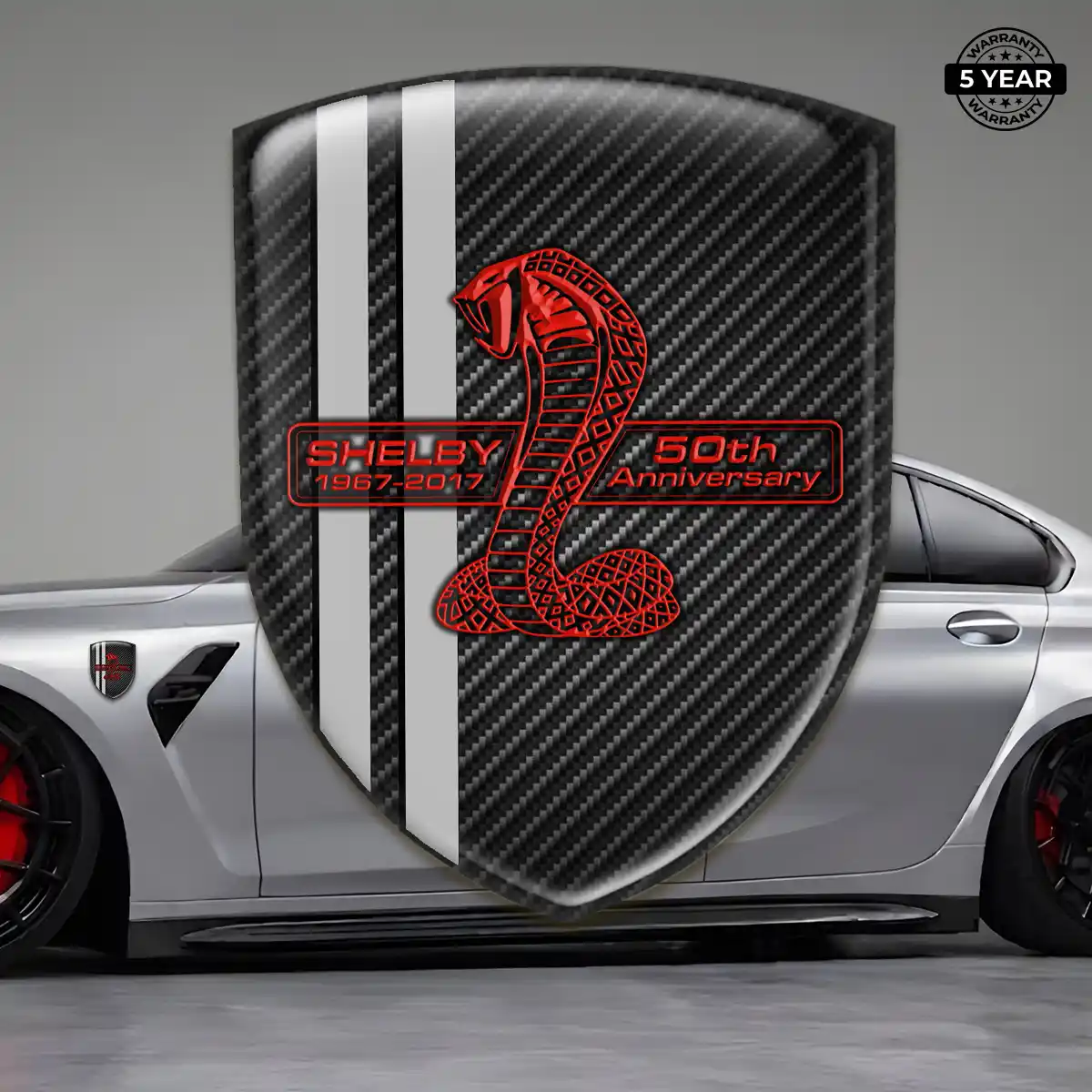 Ford Shelby Automotive Resin Decal Sleek Style
