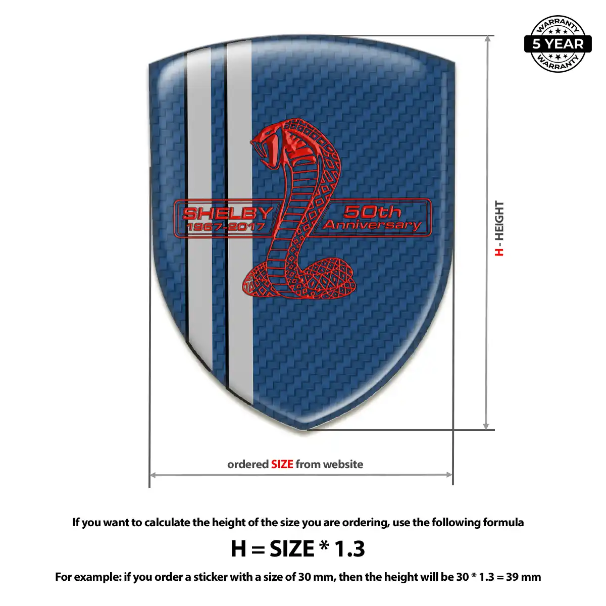 Ford Shelby Badge Refined Design