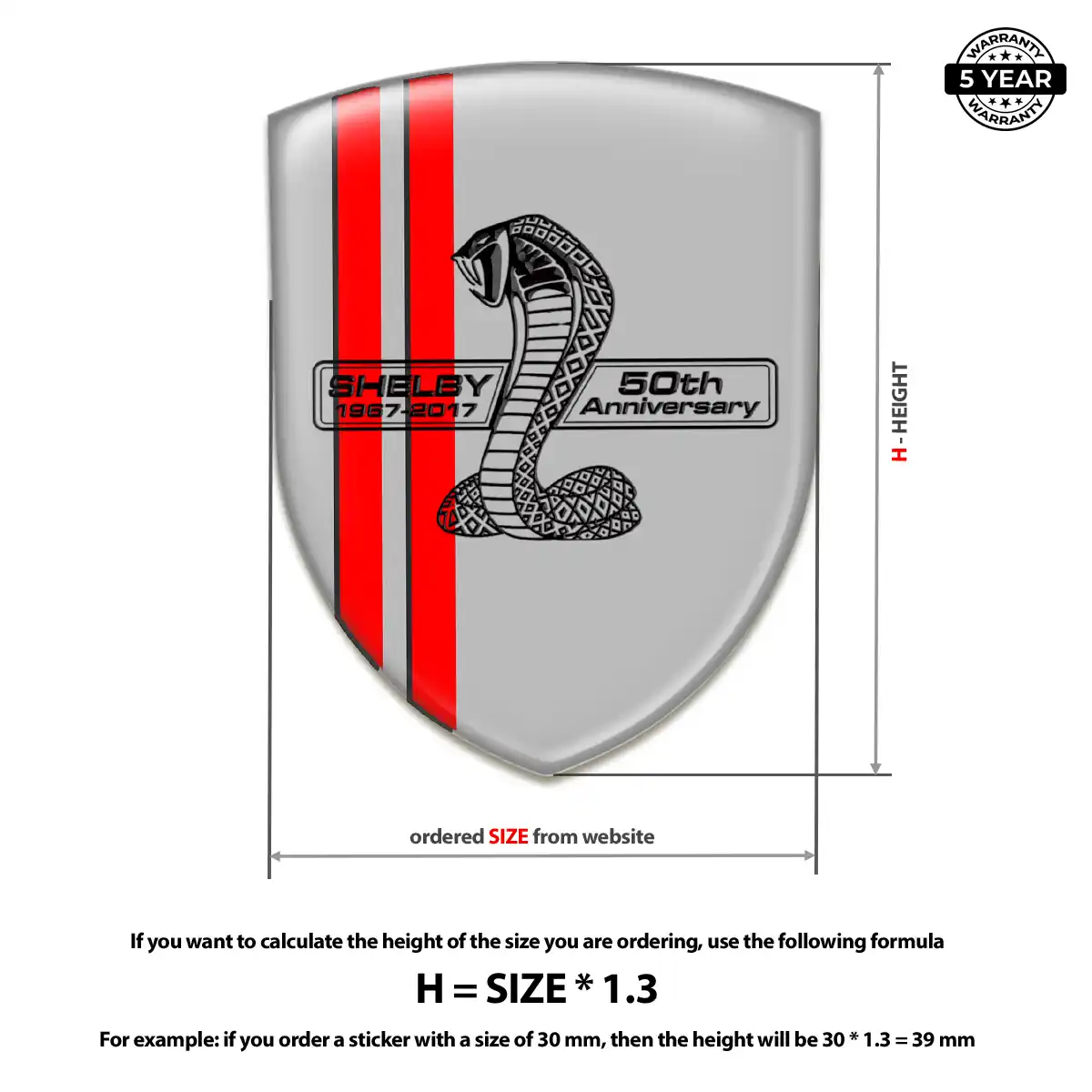 Ford Shelby Badge Sleek Style