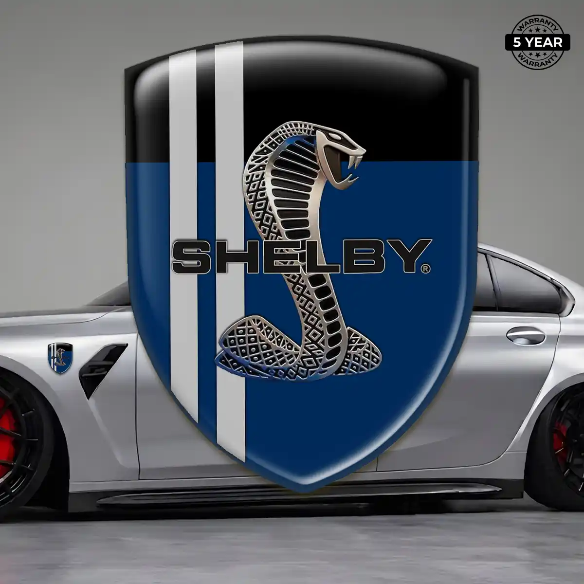 Ford Shelby Car Emblem Overlay Refined Design