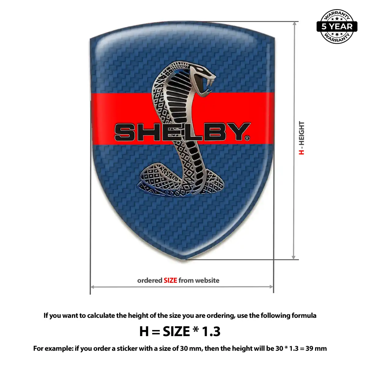 Ford Shelby Car Emblem Overlay Sleek Style