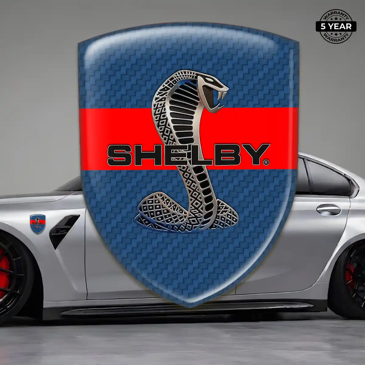 Ford Shelby Car Emblem Overlay Sleek Style