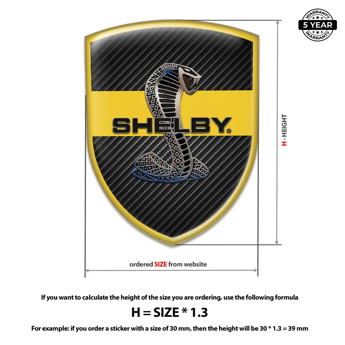 Ford Shelby Crest Emblem Refined Design