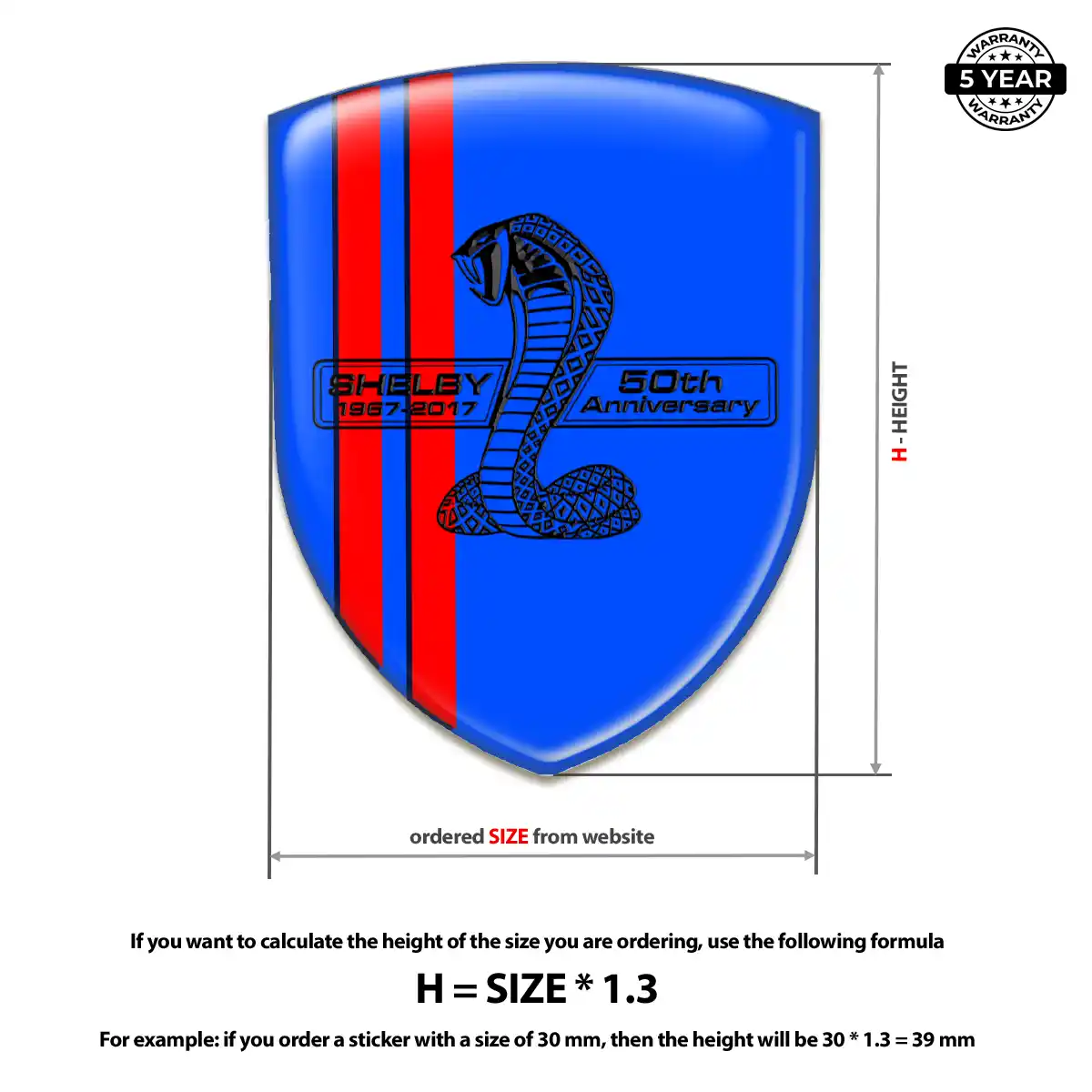 Ford Shelby Crest Logo Emblem Refined Design