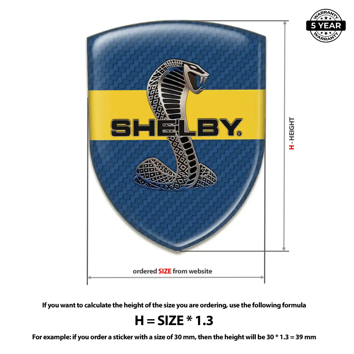 Ford Shelby Crest Logo Emblem Sleek Style