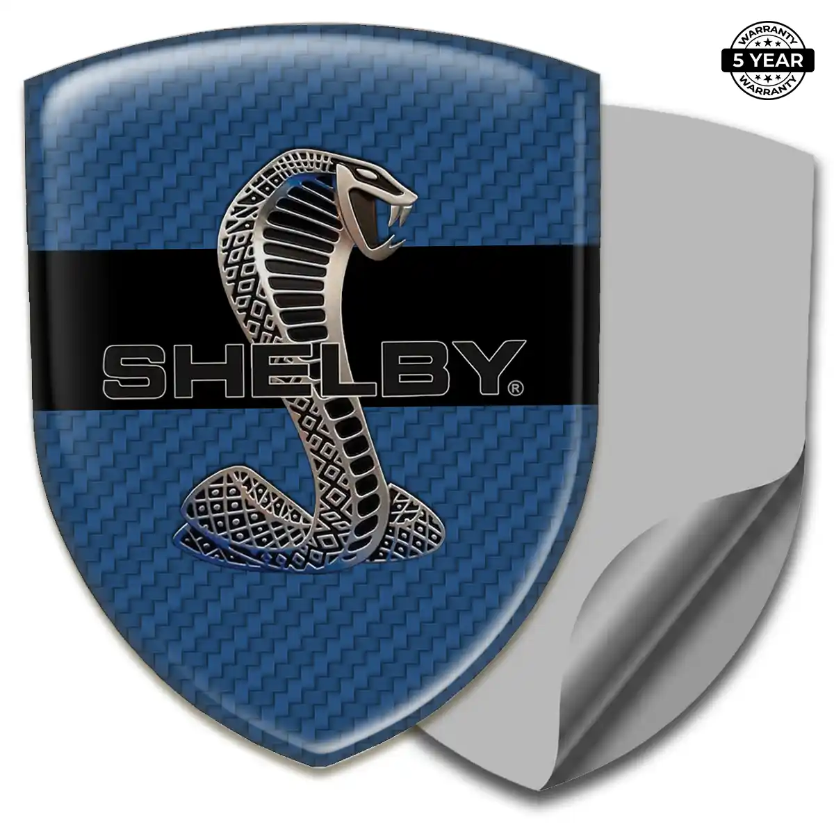 Ford Shelby Domed Car Sticker Refined Design