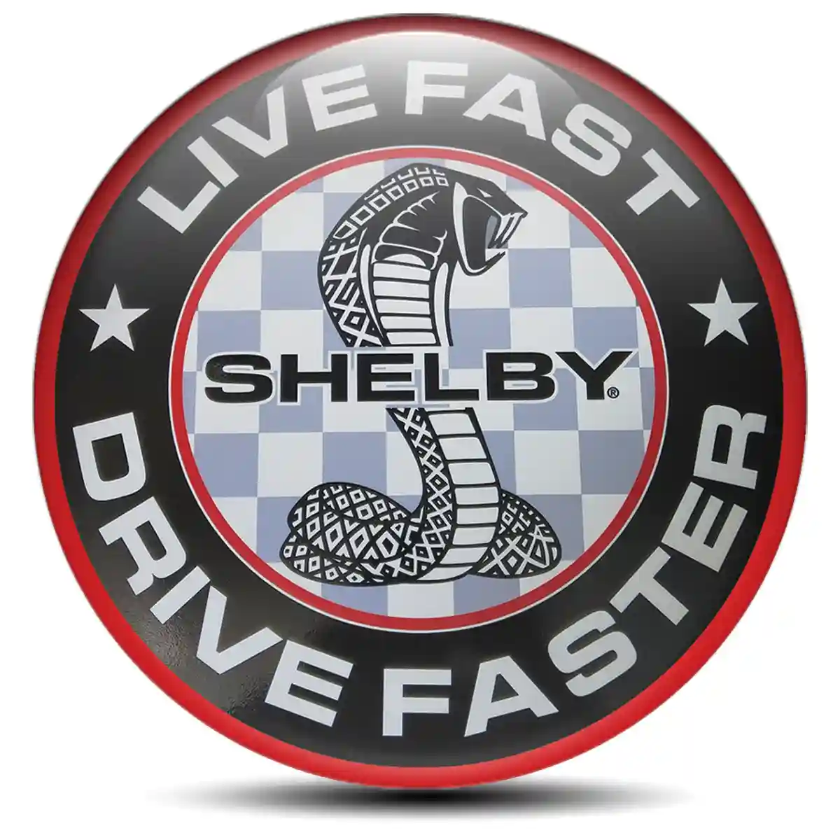 Ford Shelby Domed Emblem Self-Adhesive Lux Pro Edition