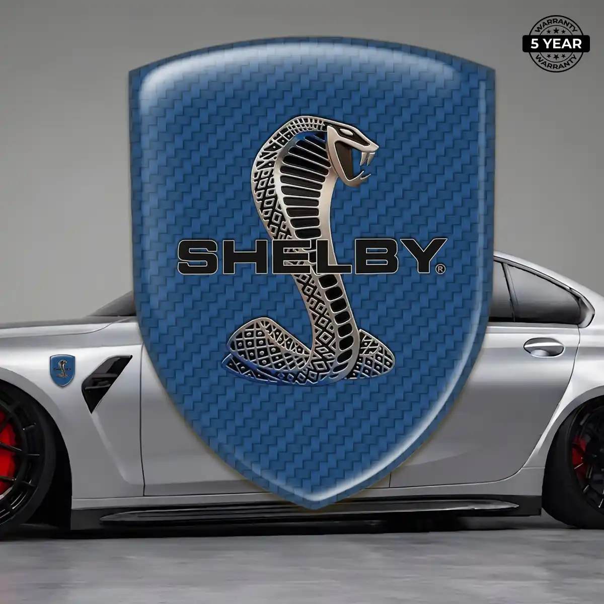 Ford Shelby Domed Logo Decal Refined Design