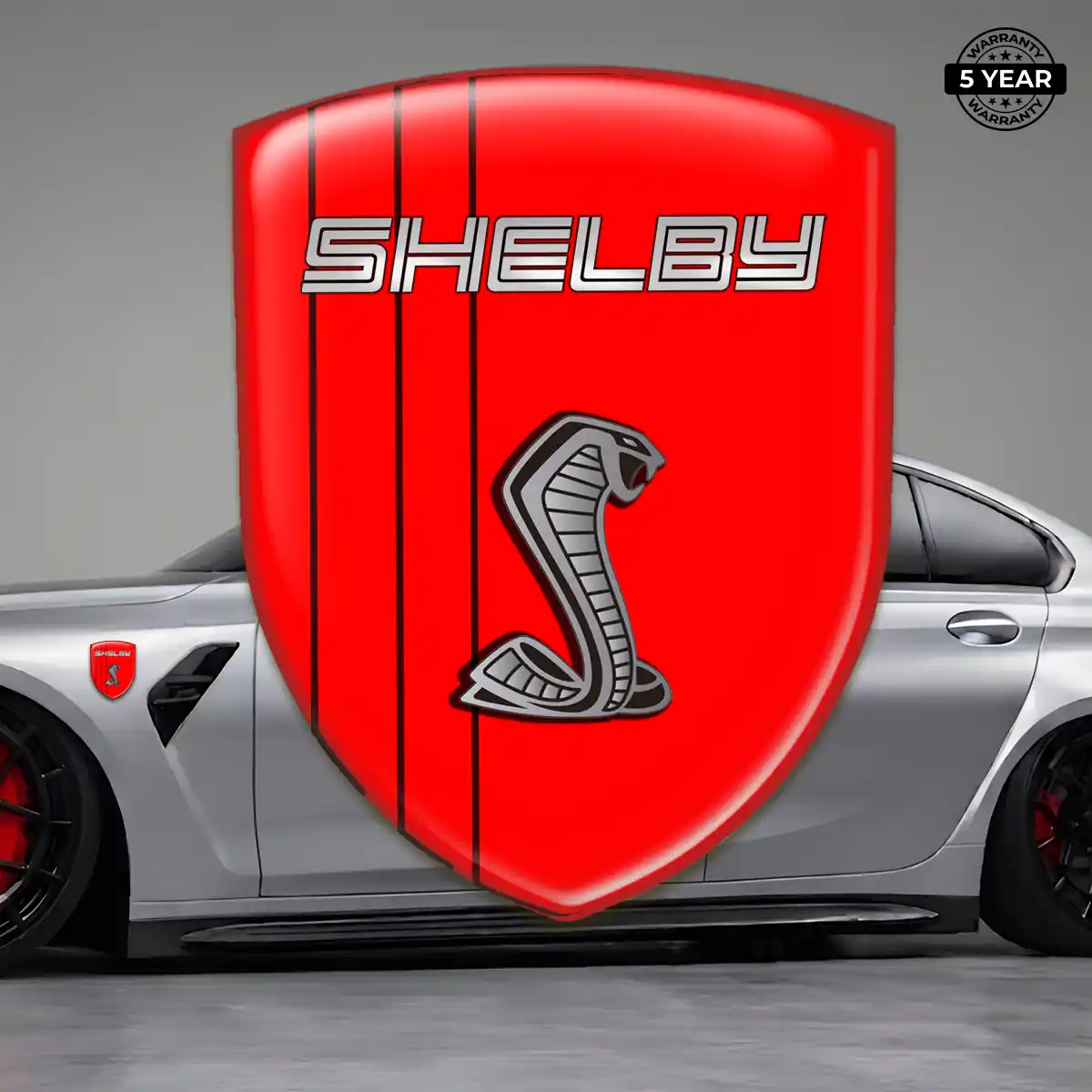 Ford Shelby Domed Logo Sticker Refined Design