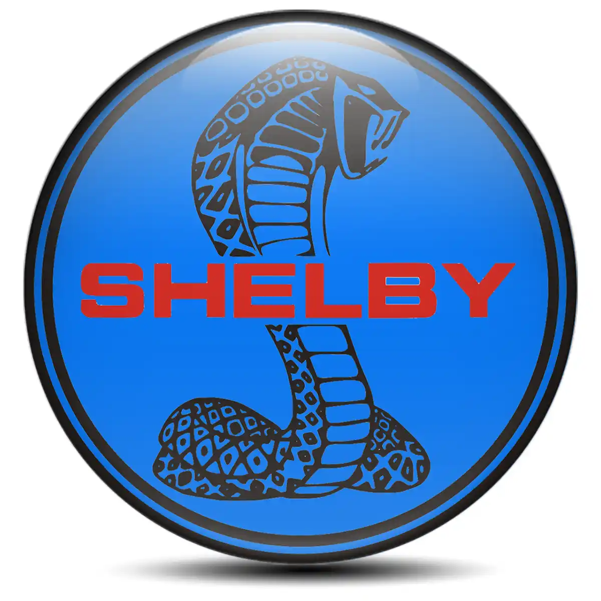 Ford Shelby Domed Sticker Self-Adhesive Stylish Design