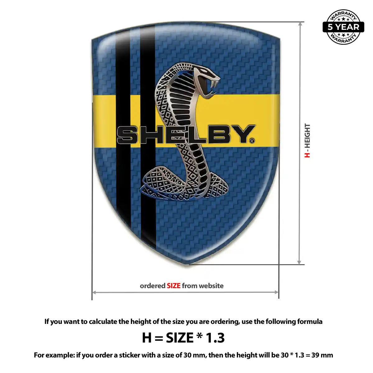 Ford Shelby Emblem Badge Logo Sleek Style