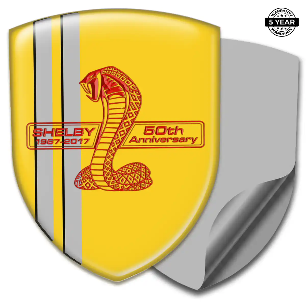 Ford Shelby Emblem Domed Badge Refined Design