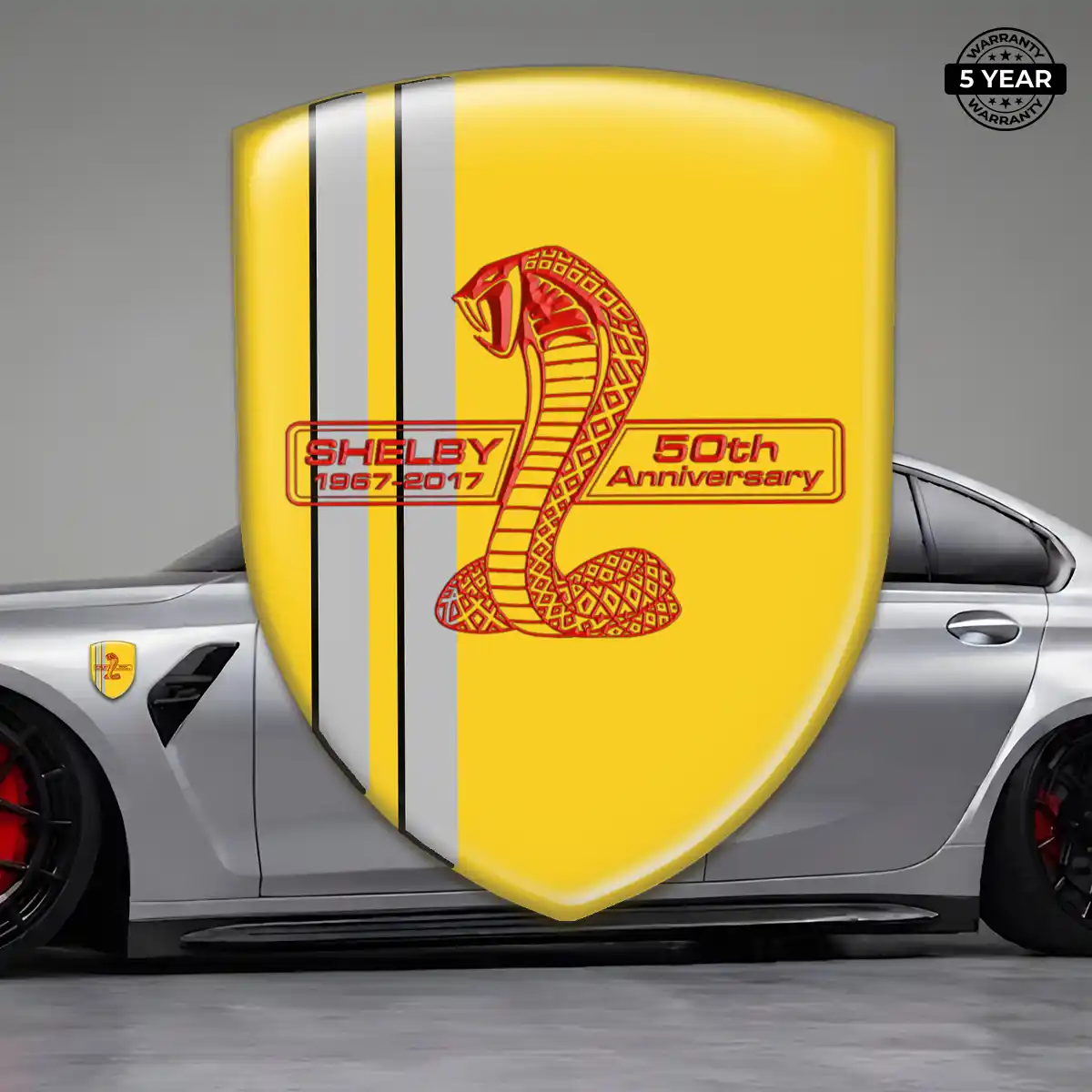 Ford Shelby Emblem Domed Badge Refined Design
