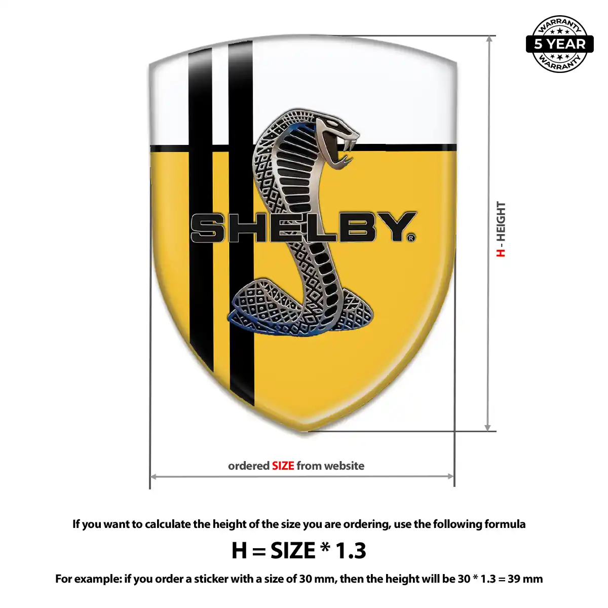 Ford Shelby Emblem Elite Finish