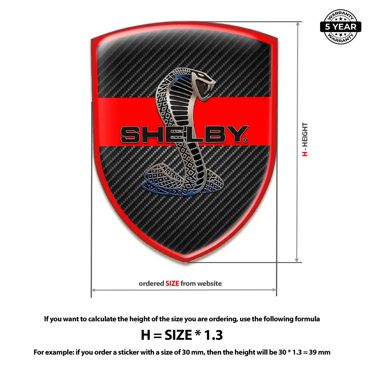Ford Shelby Emblem Refined Design