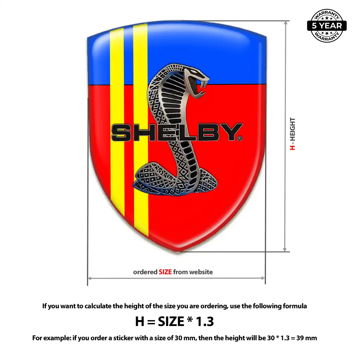 Ford Shelby Emblem Silicone Sleek Style