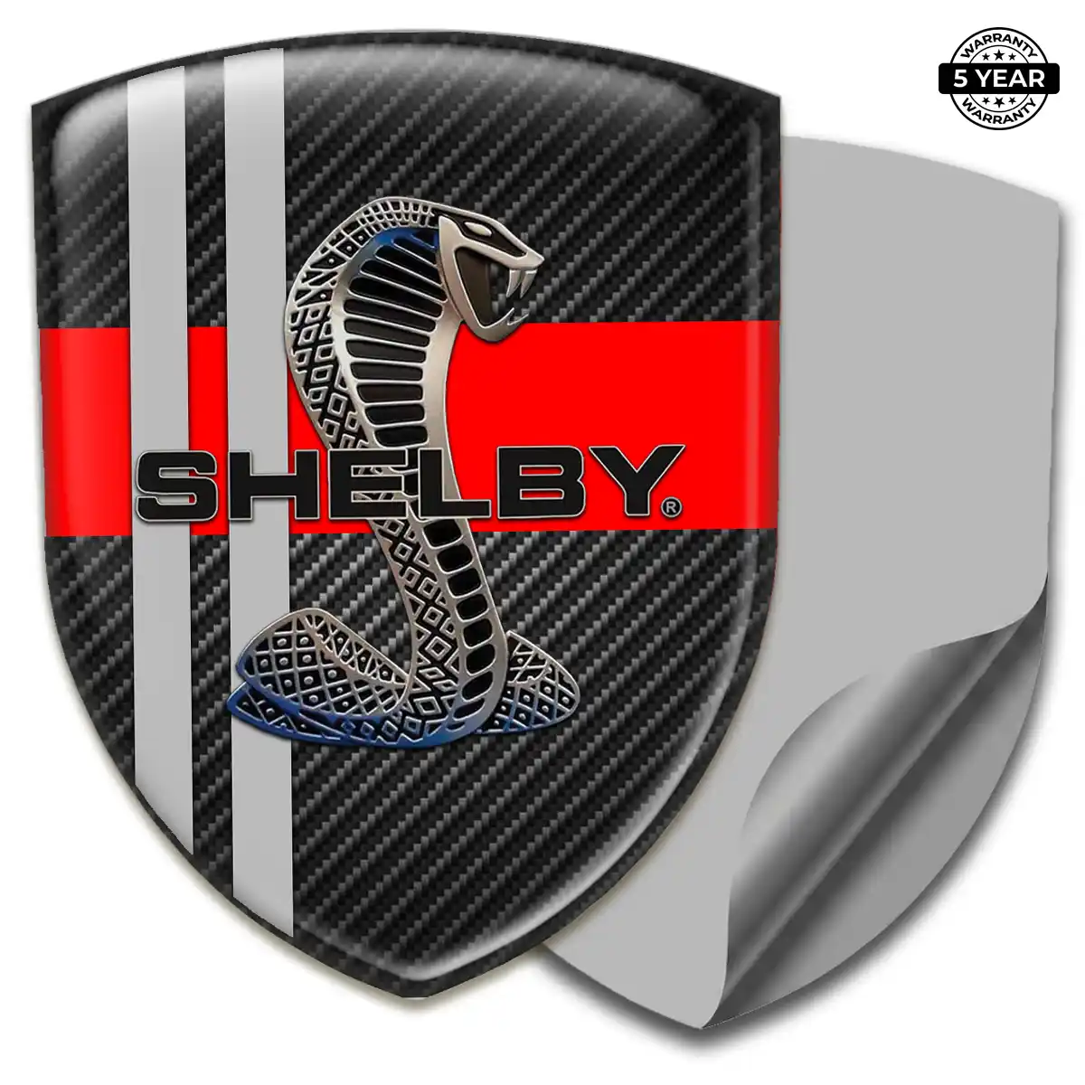 Ford Shelby Epoxy Domed Sticker Refined Design
