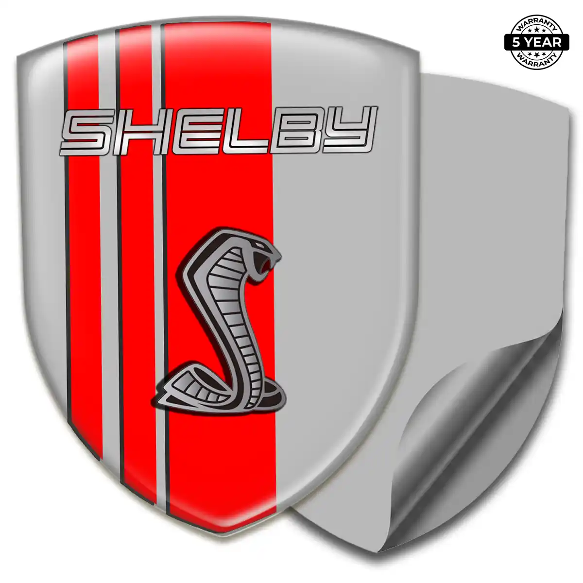 Ford Shelby Gel Badge Sticker Refined Design