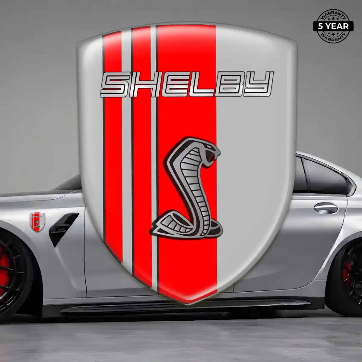 Ford Shelby Gel Badge Sticker Refined Design