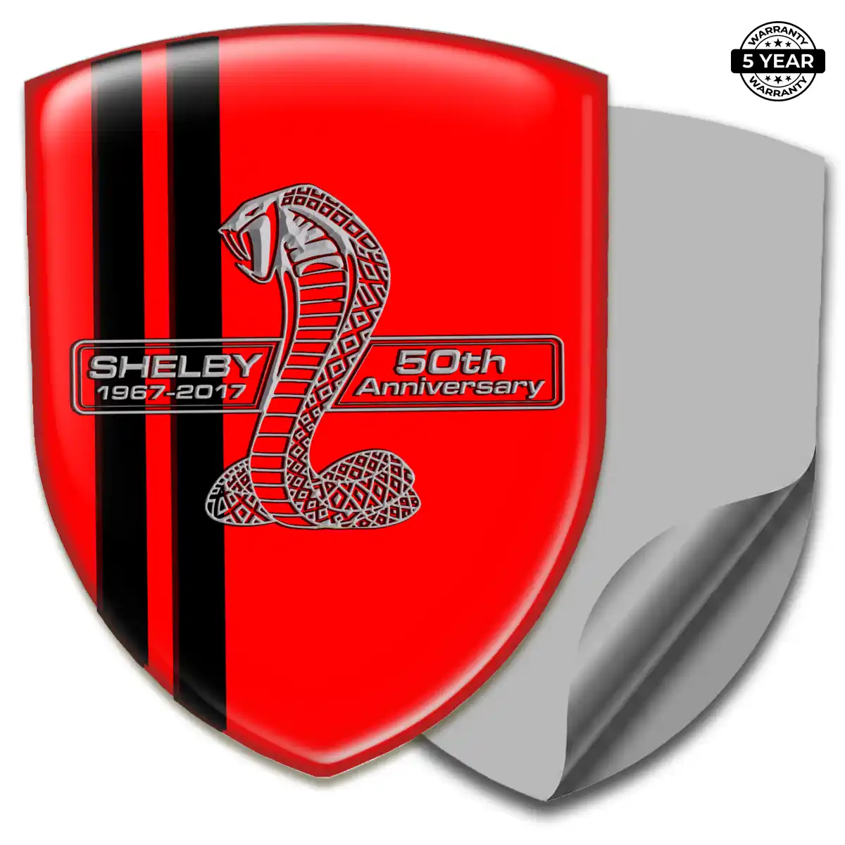 Ford Shelby Gel Badge Sticker Sleek Style