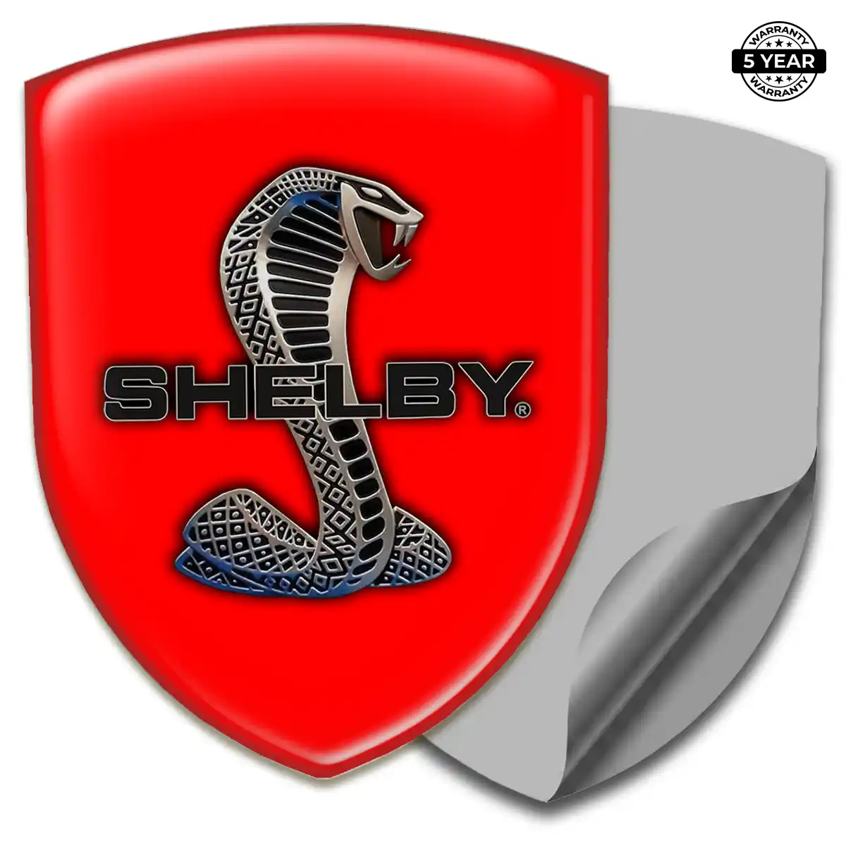 Ford Shelby Gel Emblem Sticker Refined Design
