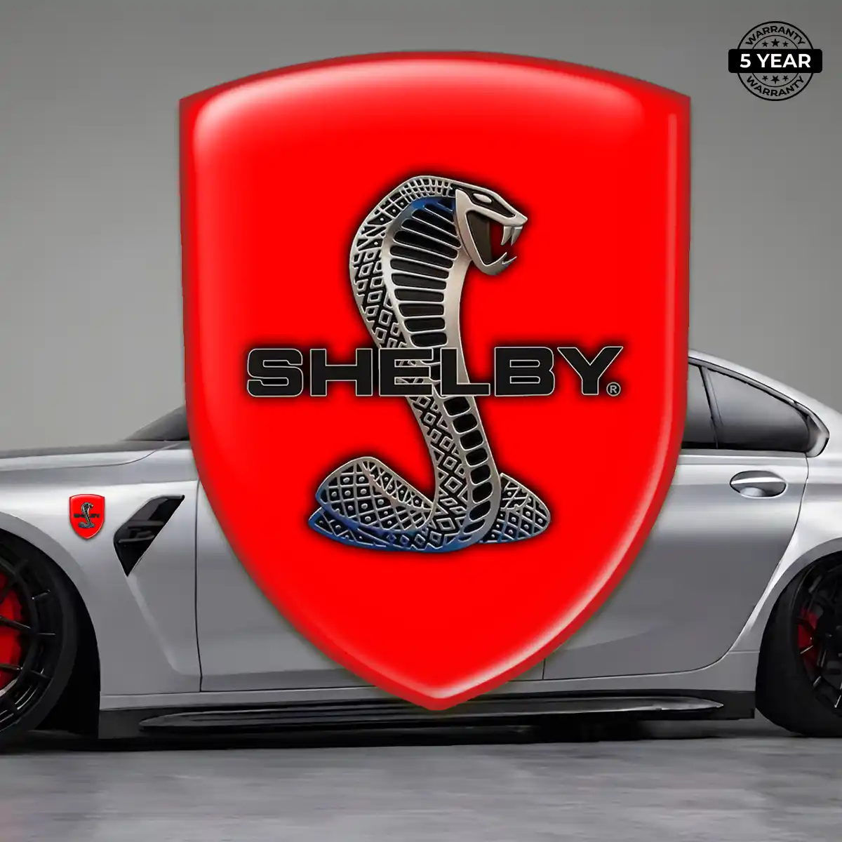 Ford Shelby Gel Emblem Sticker Refined Design