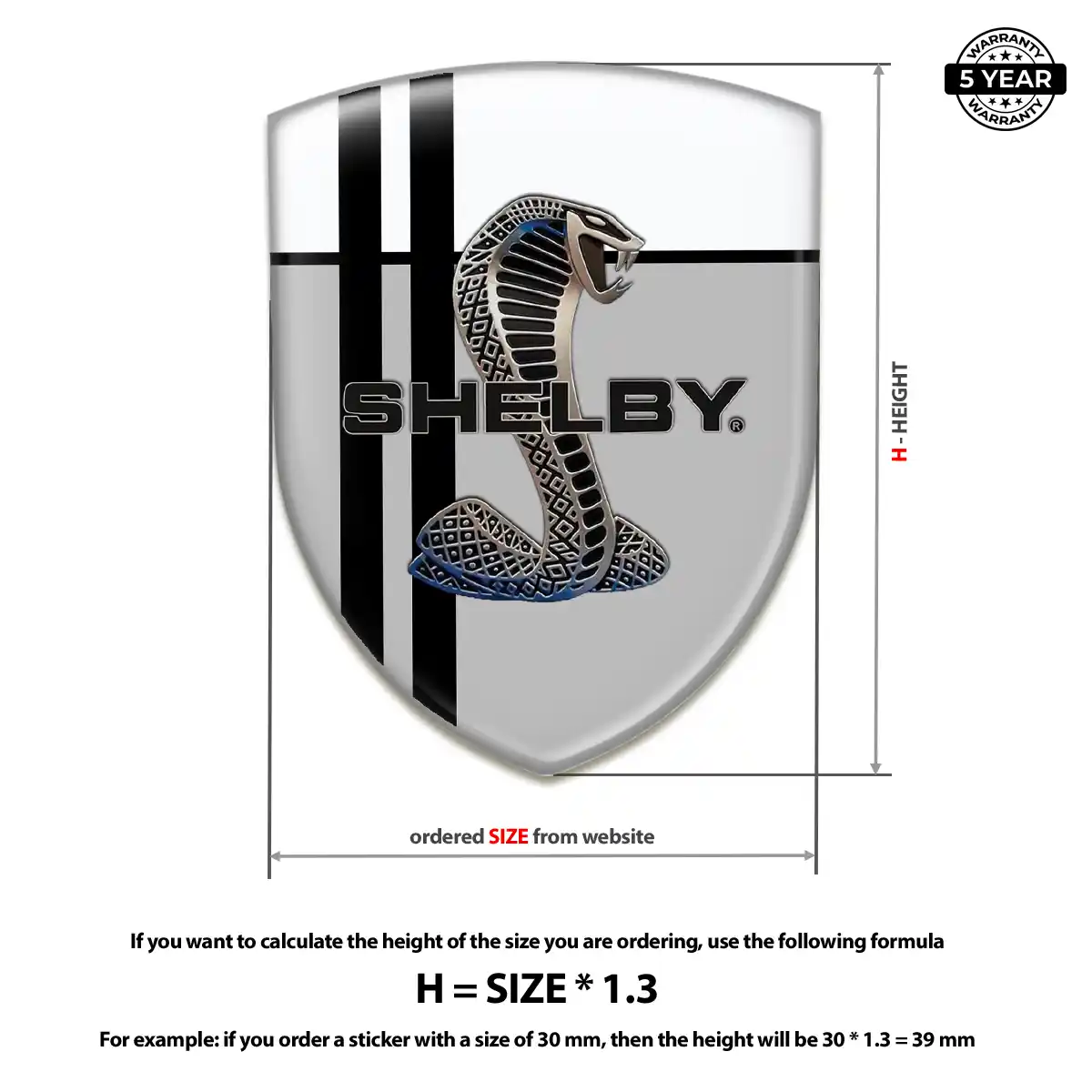 Ford Shelby Logo Emblem Refined Design