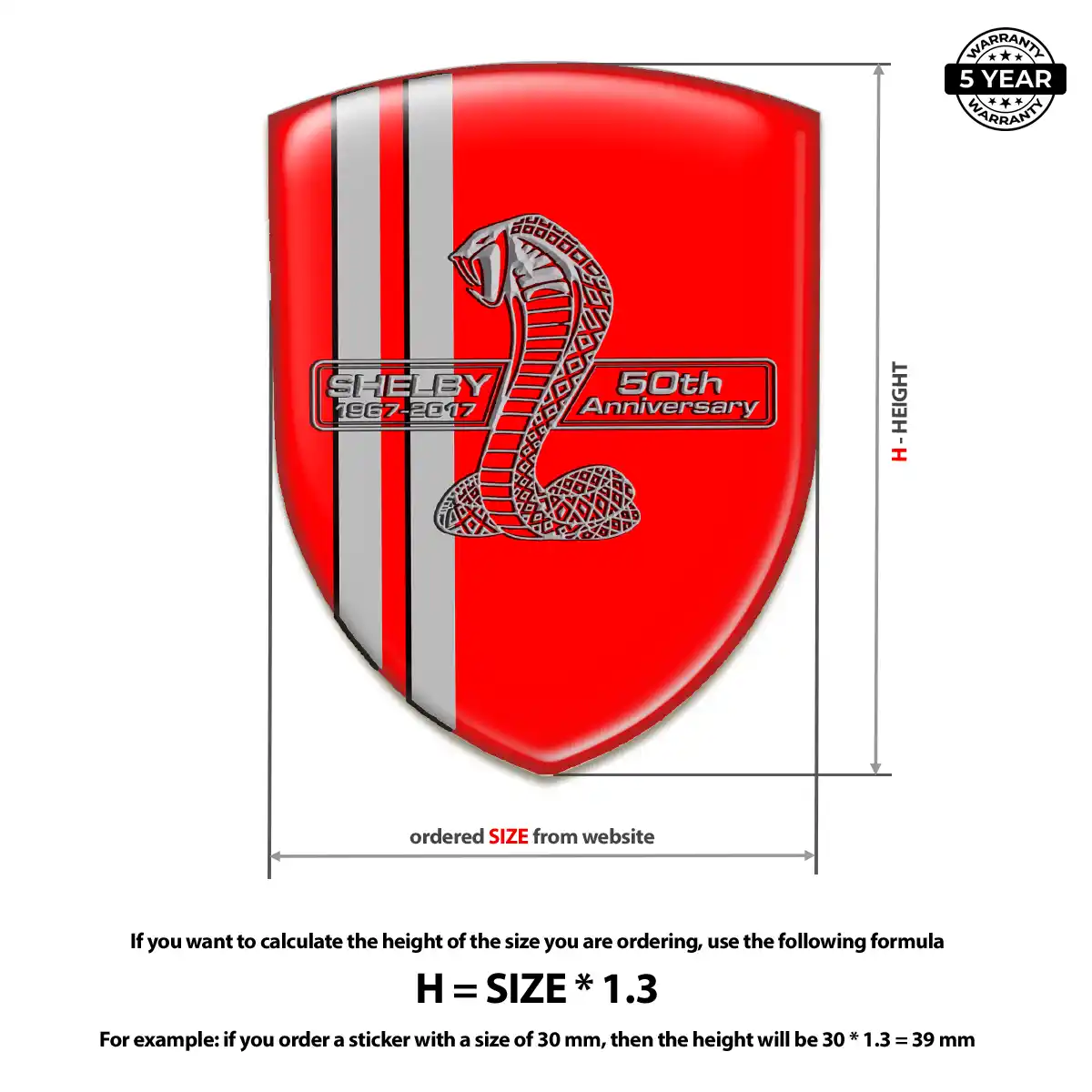 Ford Shelby Logo Emblem Sleek Style