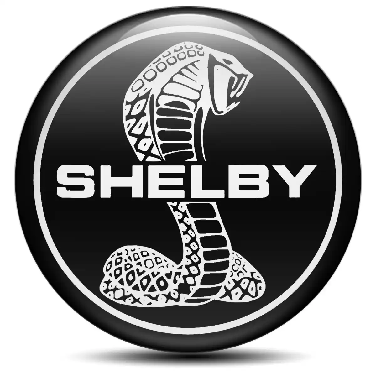 Ford Shelby Logo Silicone Sticker Self-Adhesive High Quality