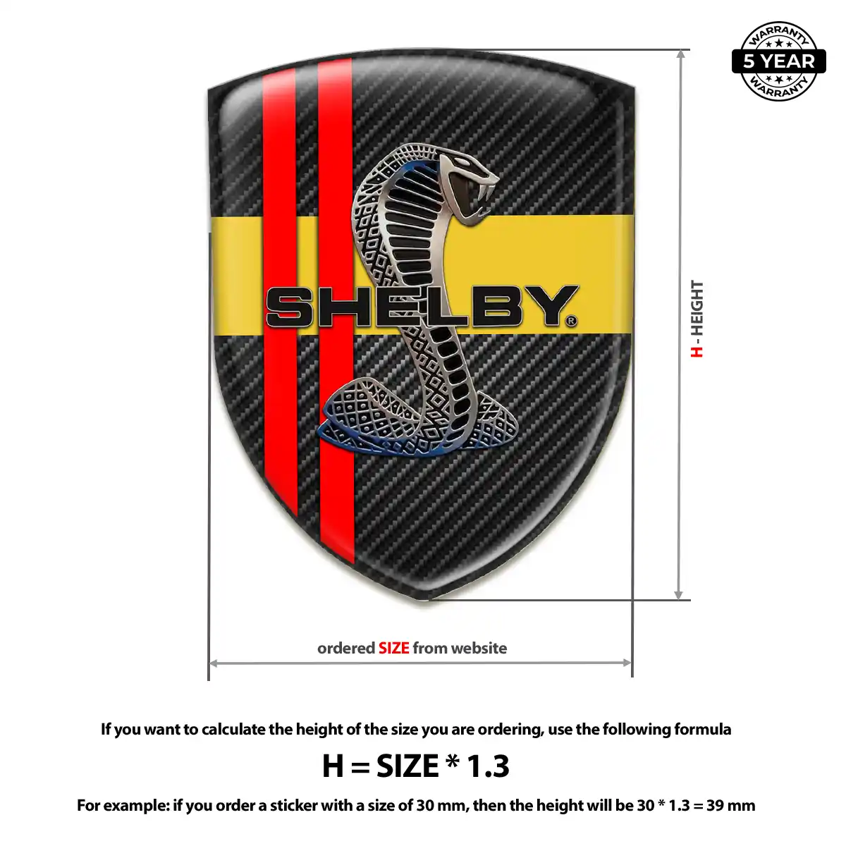 Ford Shelby Logo Sticker Sleek Style